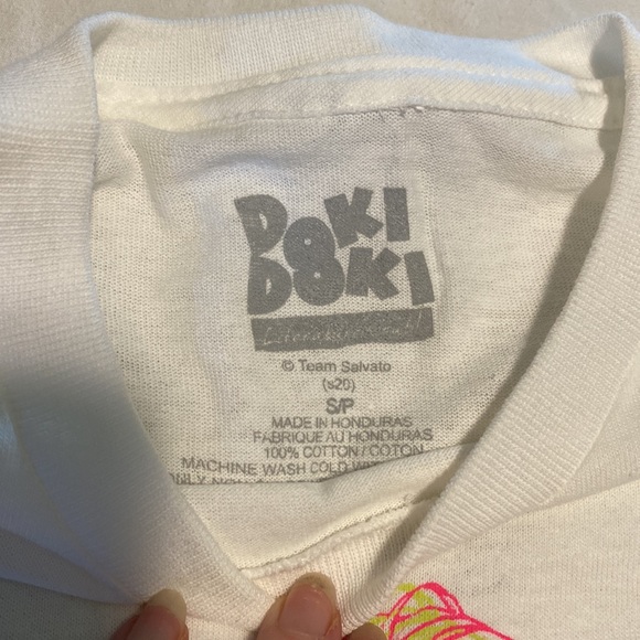 Doki Doki short sleeve T-shirt ~ size small - Picture 3 of 4